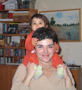 Myself and my daughter in Montpellier