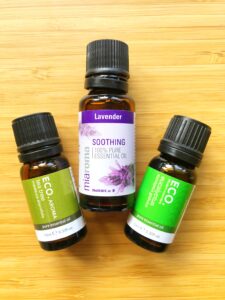 Tea tree, eucalyptus and lavender Essential oils