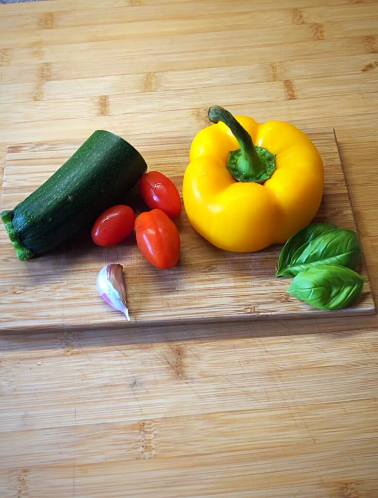 Rainbow Vegetables for the pasta sauce