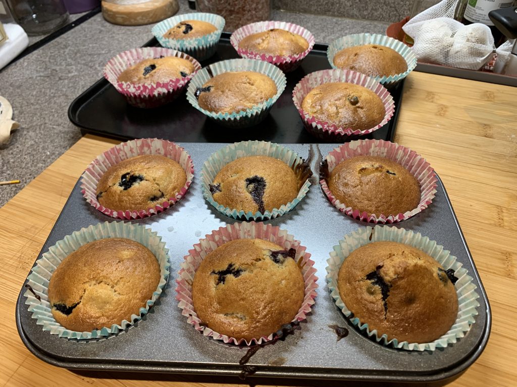 Baked muffins 
