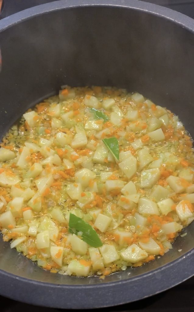 Add the potatoes