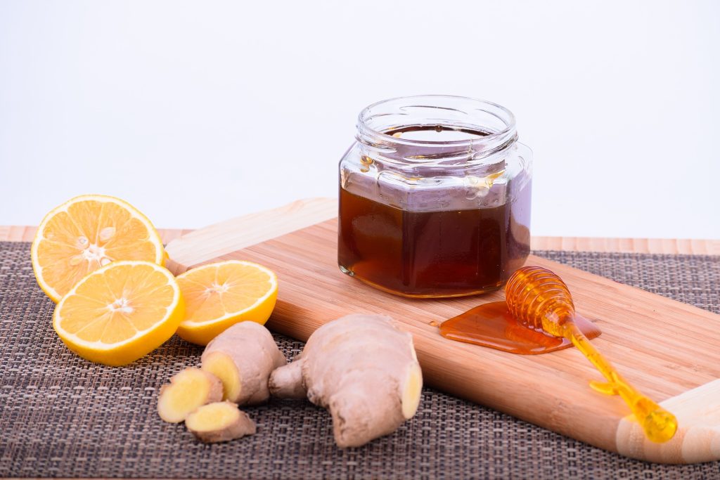 ginger lemon and honey to fight cough