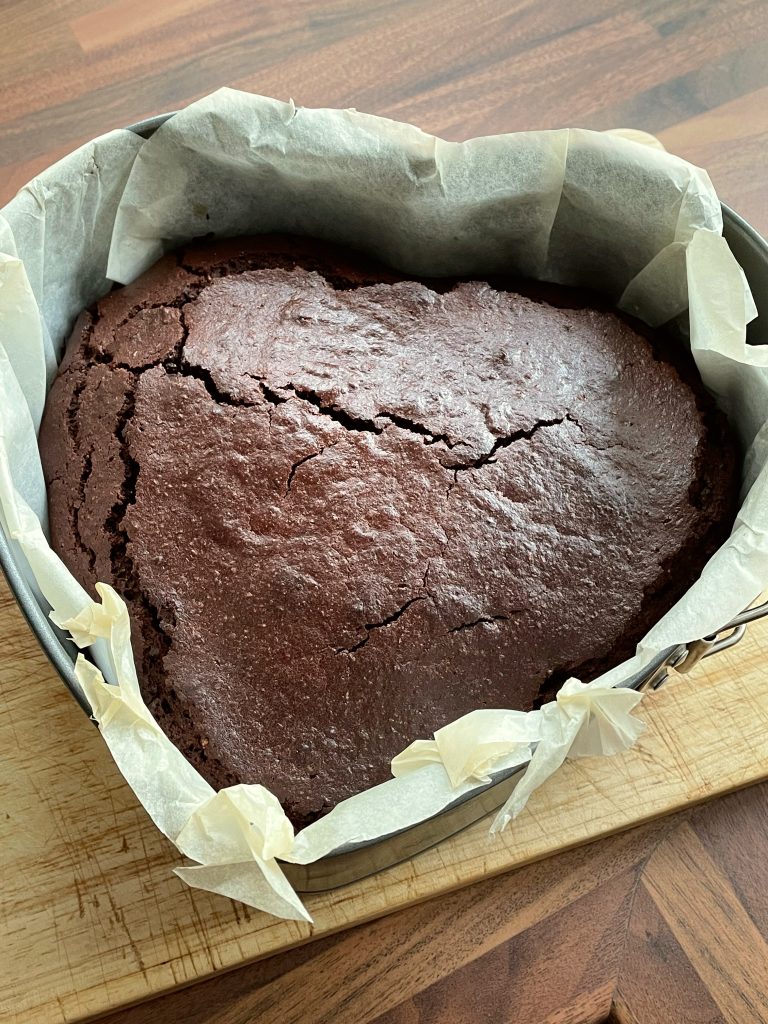 Vegan chocolate cake perfectly cooked!