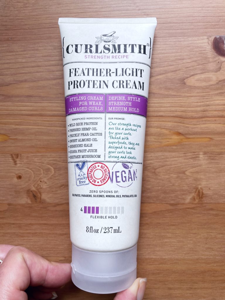 Curlsmith feather like protein cream