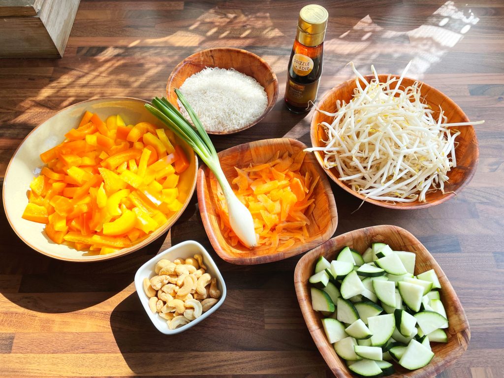 oriental stir fry rice ingredients