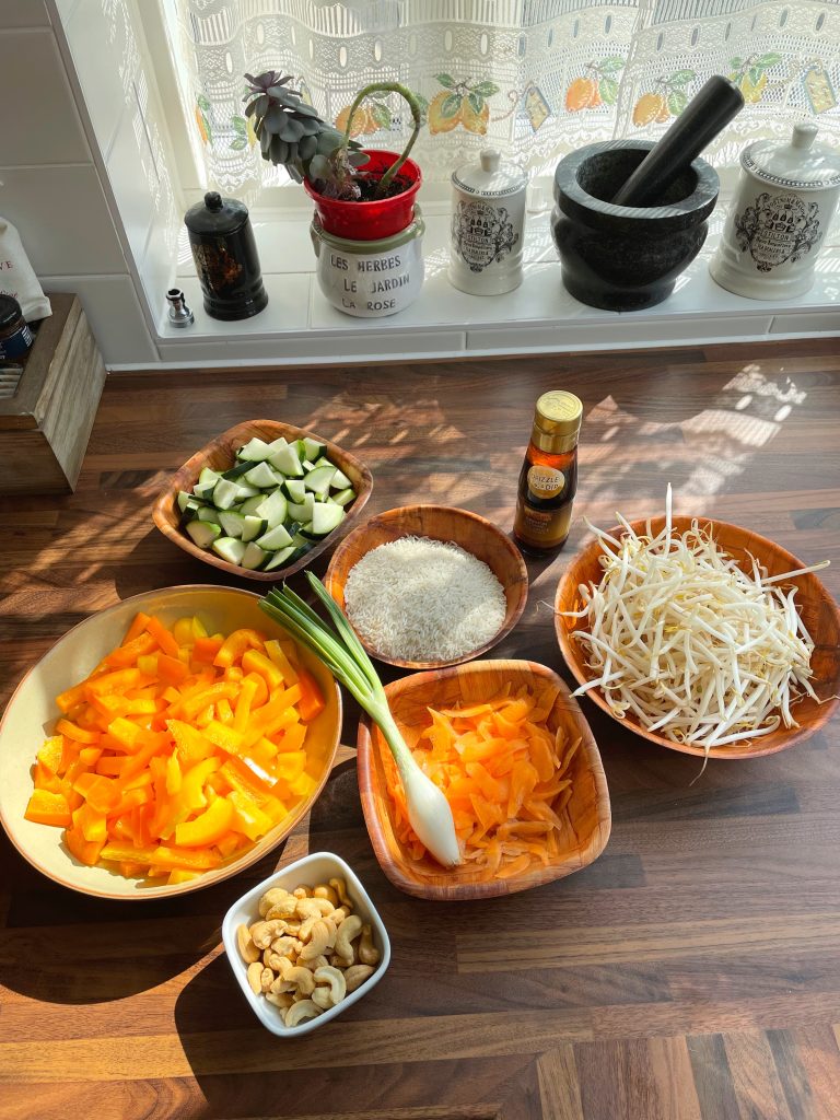 stir fry rice ingredients